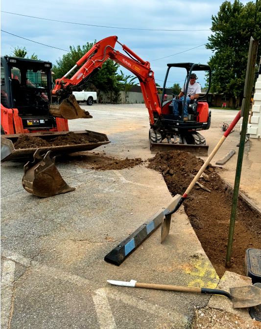 Excavation pads slider